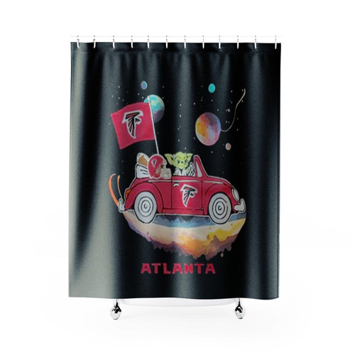 Atlanta Falcons Master Yoda Driving Car Star Shower Curtains