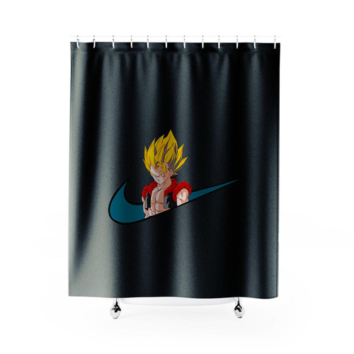 Nike Logo Gogeta Goku Vegeta Dragon Ball Z Shower Curtains
