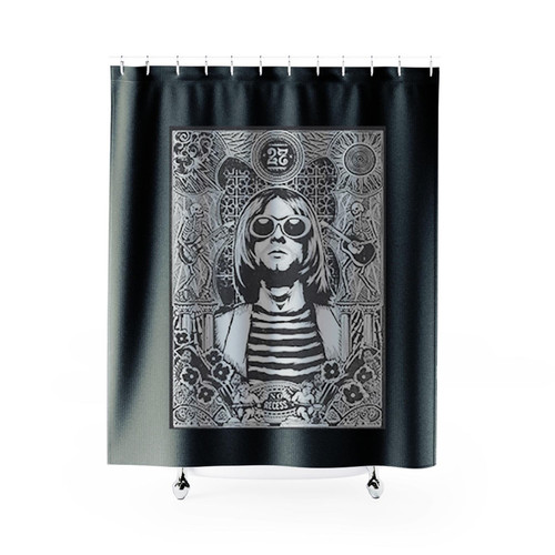 Nirvana Band In Utero Nirvana Tour Kurt Cobain Shower Curtains