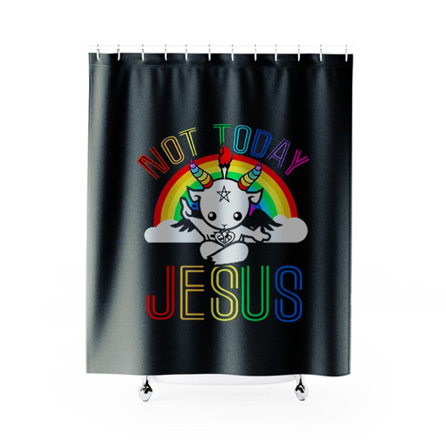 Not Today Jesus Shower Curtains
