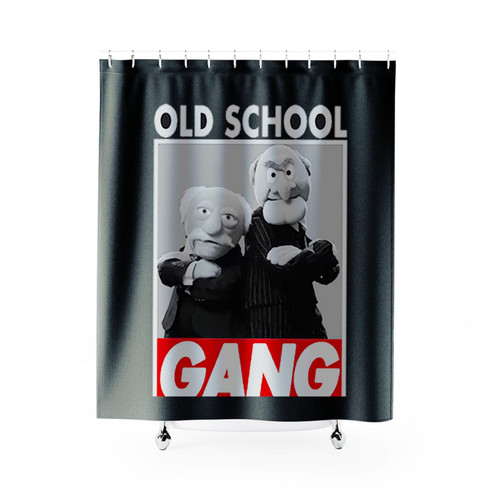Old School Gang Waldorf And Statler The Muppets Shower Curtains