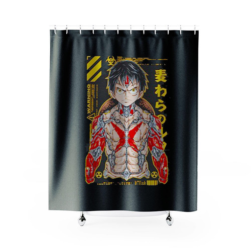 One Piece Luffy Gear 5 Luffy Shower Curtains