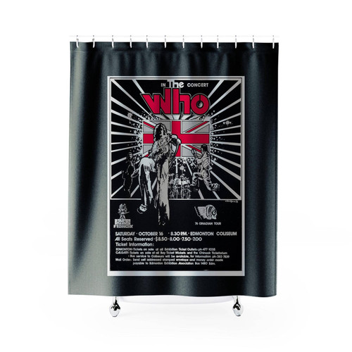 The Who In Concert Deluxe Shower Curtains