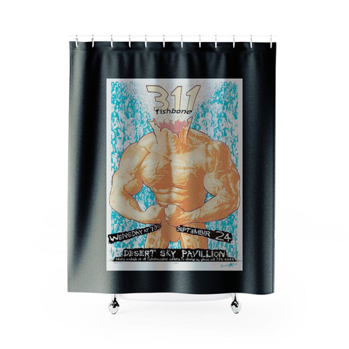1997 311 & Fishbone Phoenix Silkscreen Concert Poster Shower Curtains