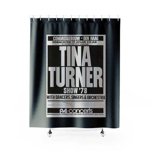 Tina Turner Concert 1978 Original The Hague The Netherlands Shower Curtains