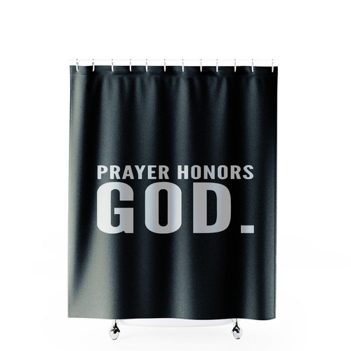 Prayer Honors God Shower Curtains