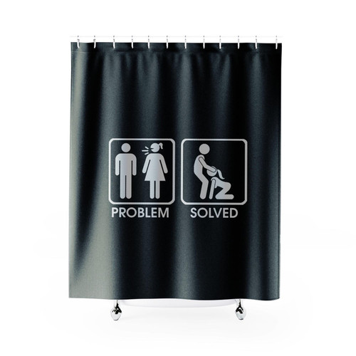Problem Solved Christmas Present Shower Curtains
