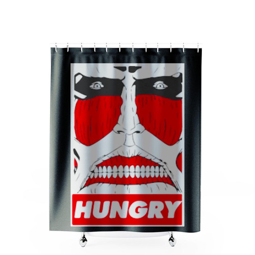 Attack On Titan Hungry Shower Curtains