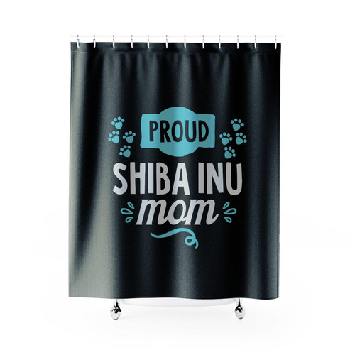 Proud Shiba Inu Mom Quotes Saying Shower Curtains