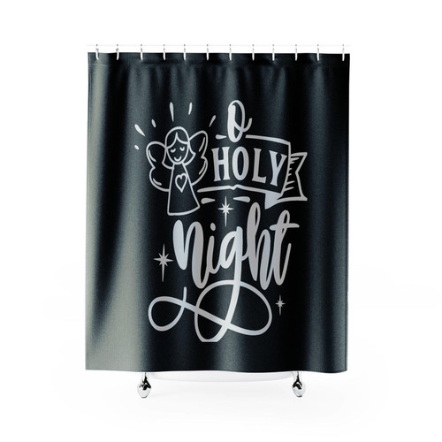 Q Holy Night Shower Curtains