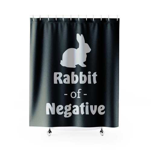 Rabbit Of Negative Euphoria Shower Curtains Rabbit Of Negative Euphoria Shower Curtains