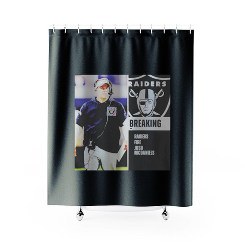 Raiders Fire Head Coach Josh Mcdaniels Shower Curtains