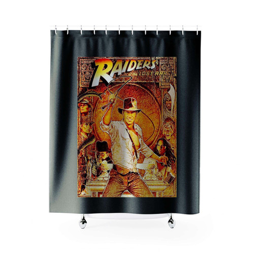 Raiders Of The Lost Ark Retro Shower Curtains