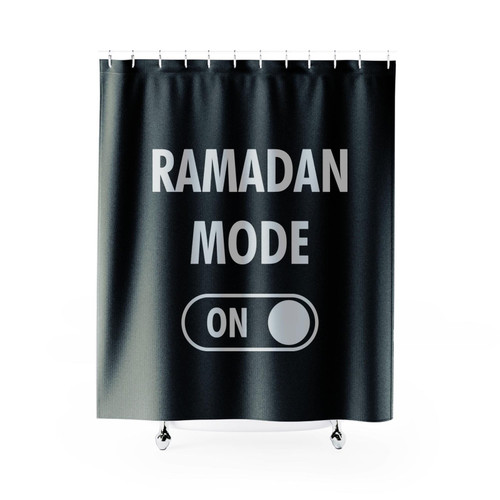 Ramadan Fasting Mode On Funny Muslim Shower Curtains