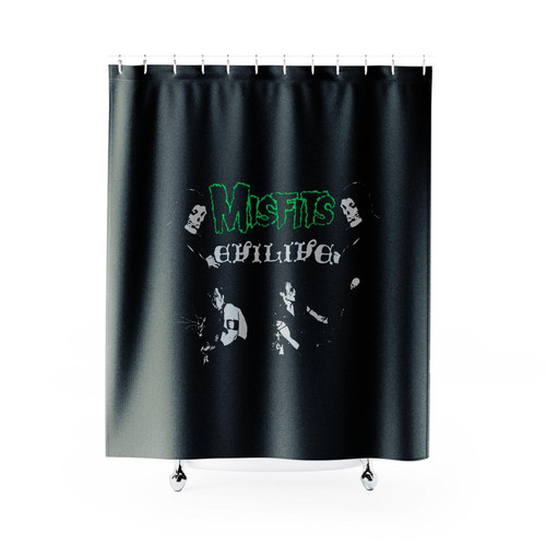 Rare Misfits Evilive Vintage Retro Shower Curtains
