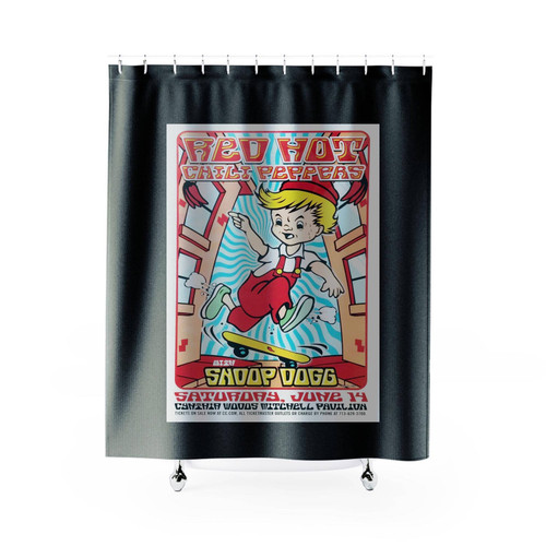 Red Hot Chili Peppers And Snoop Dogg 2003 Concert Poster Shower Curtains