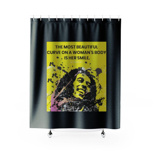 Reggea Bob Marley Shower Curtains