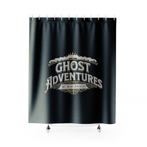Retro Gold Ghost Adventures Shower Curtains Retro Gold Ghost Adventures Shower Curtains