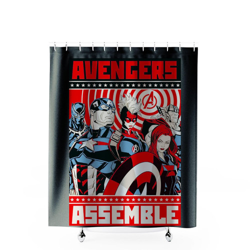 Avengers Assemble Marvel Shower Curtains