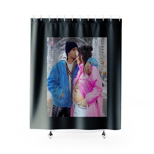 Rihanna And Asap Rocky Shower Curtains