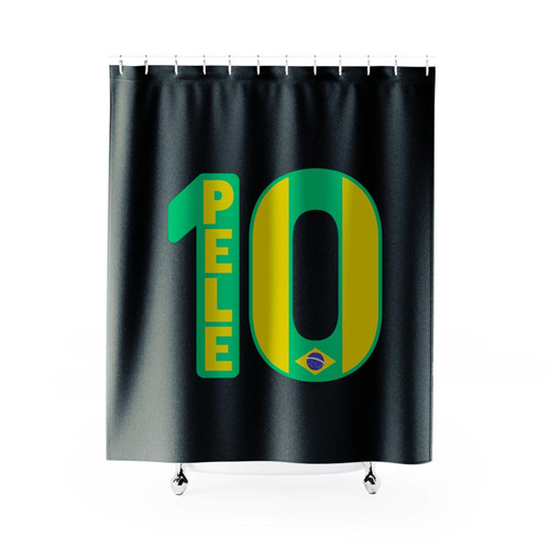 Rip Pele 10 Brazill Shower Curtains