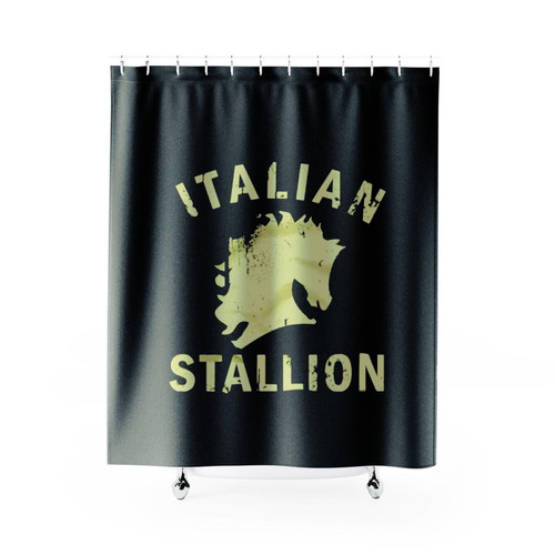 Rocky Balboa Fighter Italian Stallion Shower Curtains