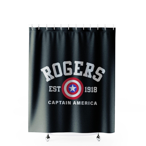 Rogers Est 1918 Captain America Shower Curtains