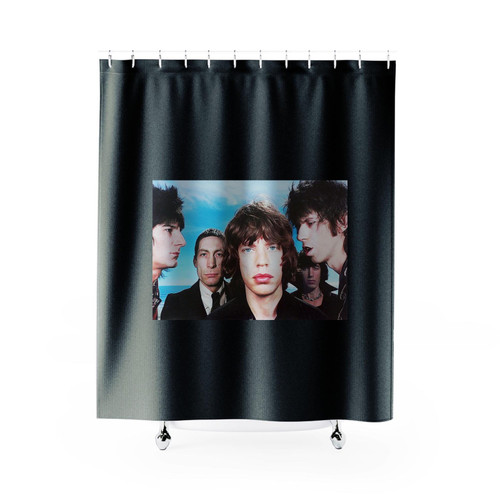 Rolling Stones Charlie Watts Mick Jagger Bill Wyman Keith Richards Shower Curtains