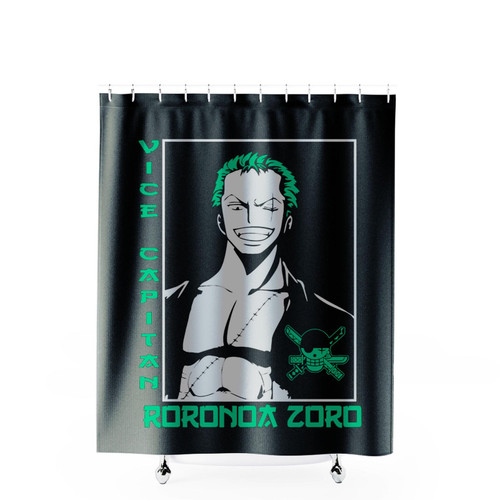 Roronoa Zoro Vice Capitan Shower Curtains