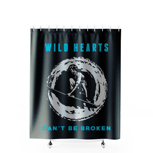 Awesome Surfing Wild Hearts Cant Be Broken Shower Curtains