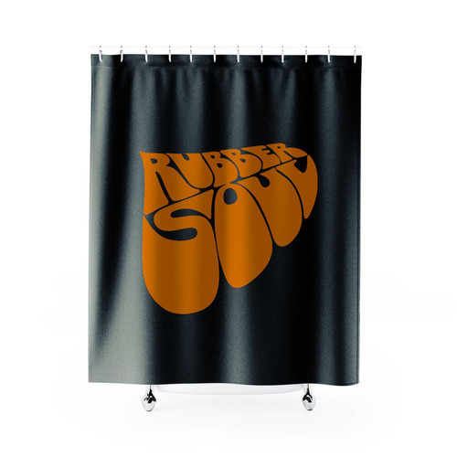 Rubber Soul Logo Shower Curtains