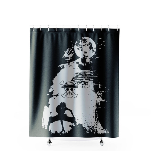 Ruffy Shiff Zorro Flying One Manga Lamp Ruffy Shower Curtains