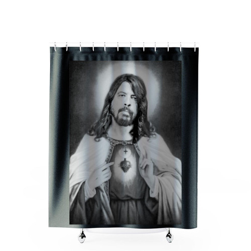 Saint Grohl Dave Grohl Funny Foo Fighters Shower Curtains