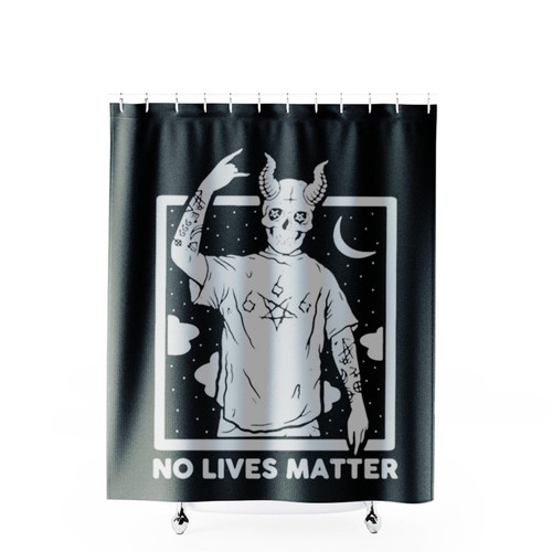 Satan No Lives Matter Shower Curtains