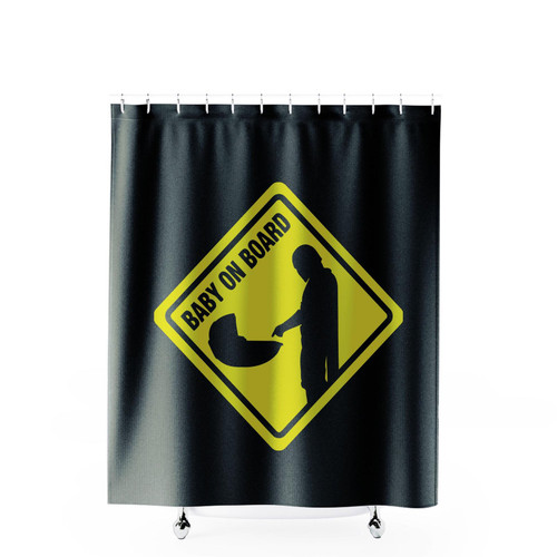 Baby On Board Shower Curtains