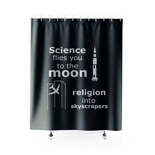 Science Vs Religion V1 Shower Curtains