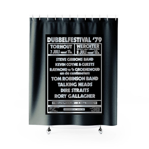 Tom Robinson Talking Heads Dire Straits At Dubbelfestival 70 Shower Curtains