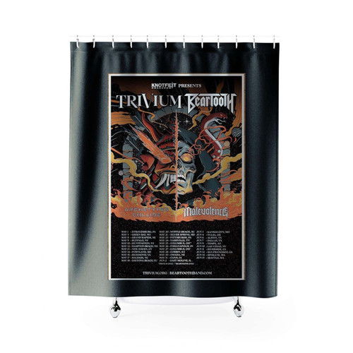 Trivium Beartooth Tour 2023 Ltd Ed New Rare Shower Curtains