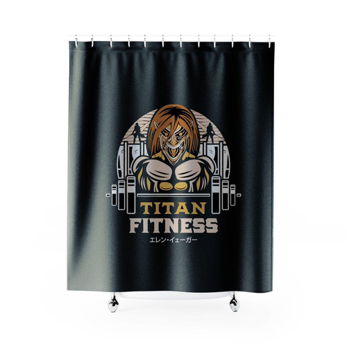 Attack On Fitness Shower Curtains
