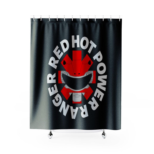 Red Hot Power Ranger Shower Curtains