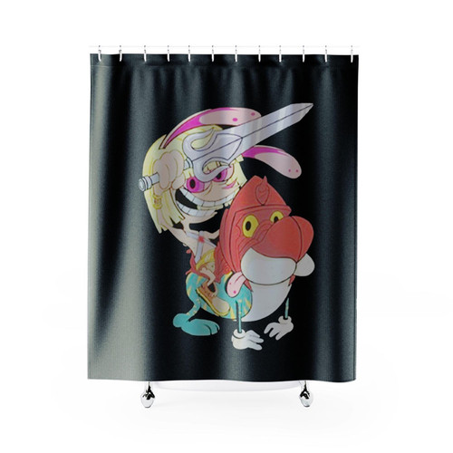 Ren And Stimpy X Masters Of The Universe Shower Curtains