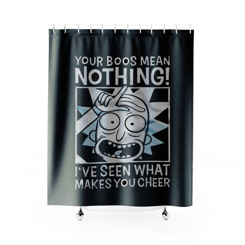 Rick And Morty Rick Sanchez Morty Smith Shower Curtains