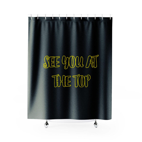 See You At The Top Shower Curtains