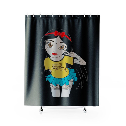Rock Snow White Shower Curtains
