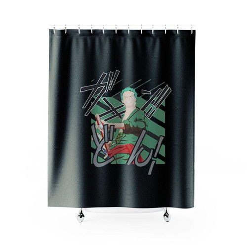 Ronronoa Zoro Damage Anime Shower Curtains