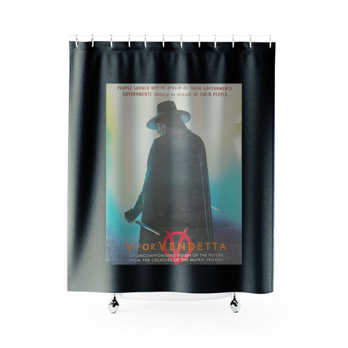 V For Vendetta - 2006 Movie Poster Original Shower Curtains
