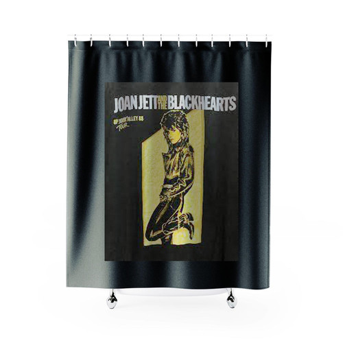 Vintage 80S Joan Jett And The Blackhearts Shower Curtains