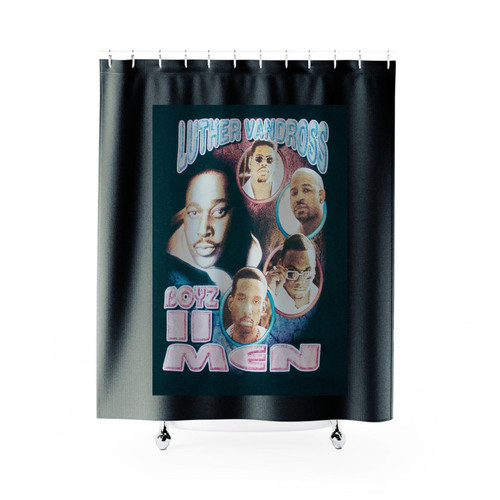 Vintage 90's Boyz Ii Men Luther Vandross Tour Rap Tee Shower Curtains