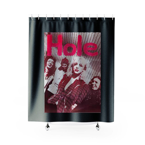 Vintage Hole Courtney Love Alternative Rock Band Shower Curtains