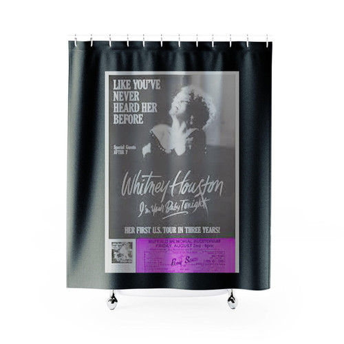 Whitney Houston Like You've Never Heard Her Before Shower Curtains